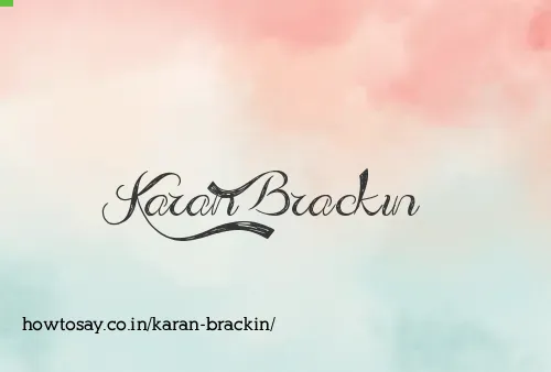 Karan Brackin