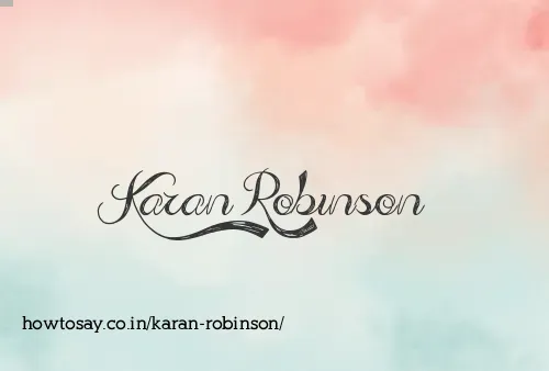 Karan Robinson