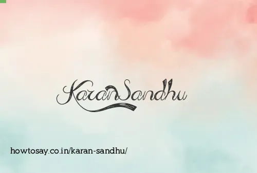Karan Sandhu