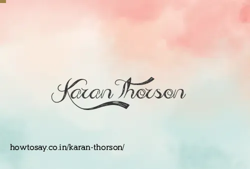 Karan Thorson