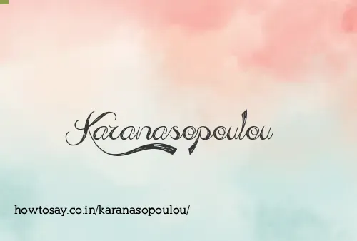 Karanasopoulou