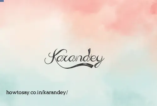 Karandey