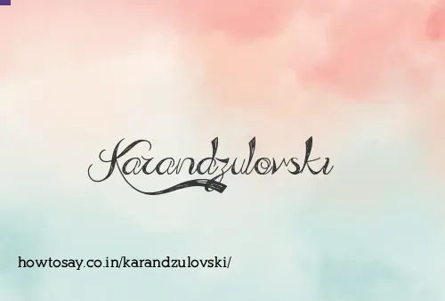 Karandzulovski