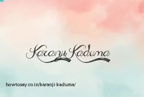 Karanji Kaduma
