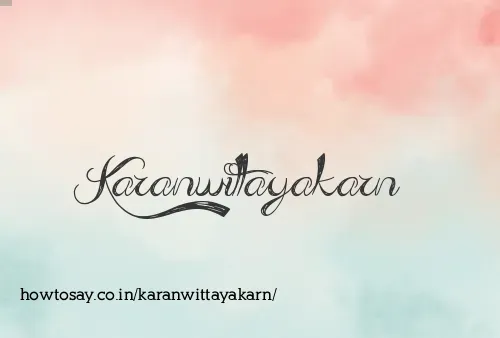 Karanwittayakarn