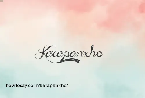 Karapanxho