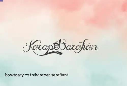 Karapet Sarafian