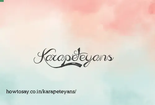 Karapeteyans