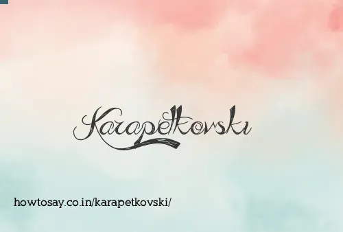 Karapetkovski