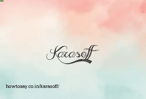 Karasoff