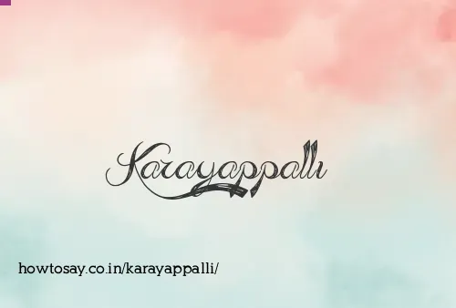 Karayappalli