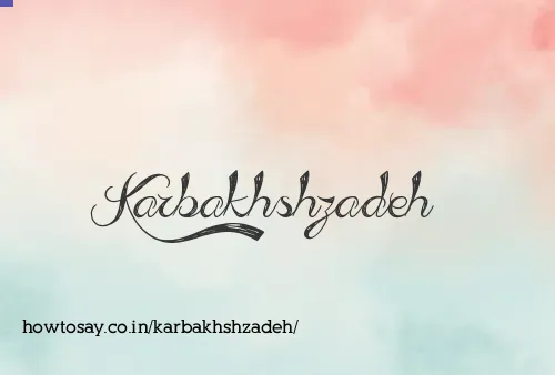 Karbakhshzadeh
