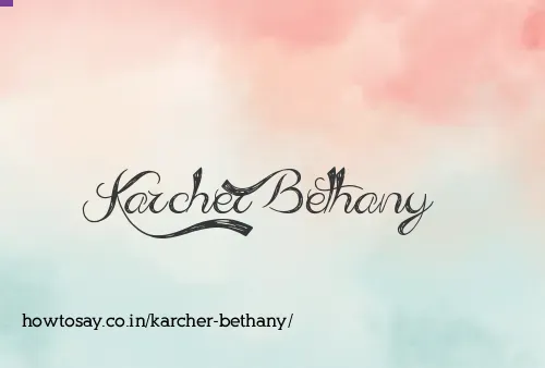 Karcher Bethany