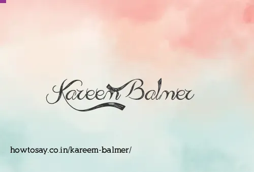 Kareem Balmer