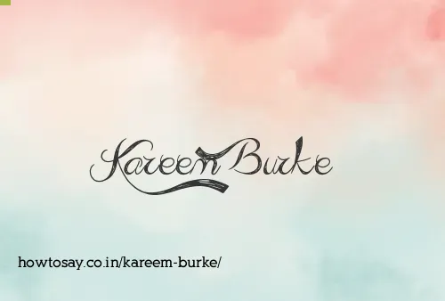 Kareem Burke