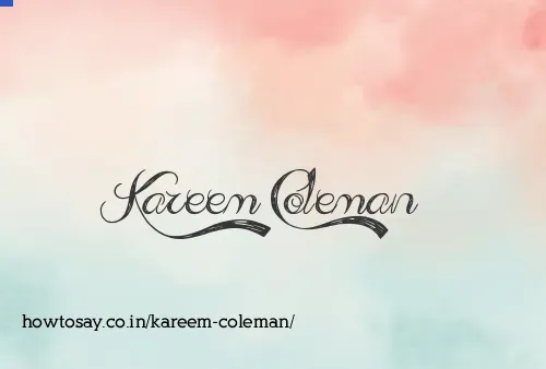 Kareem Coleman