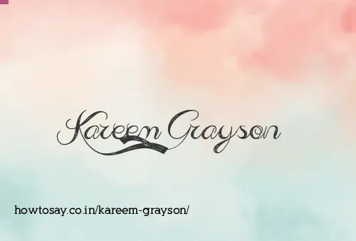 Kareem Grayson