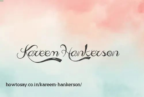 Kareem Hankerson