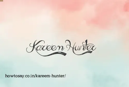 Kareem Hunter