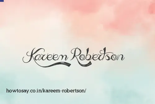 Kareem Robertson