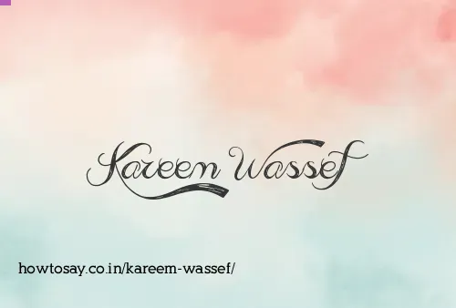 Kareem Wassef