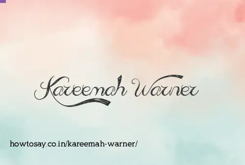 Kareemah Warner