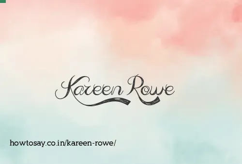 Kareen Rowe