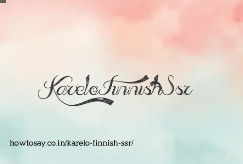 Karelo Finnish Ssr