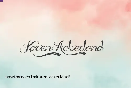 Karen Ackerland
