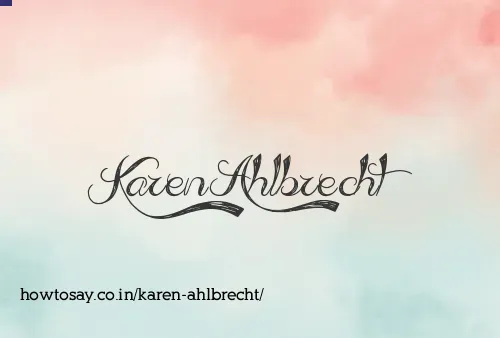 Karen Ahlbrecht