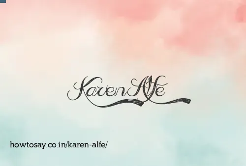 Karen Alfe