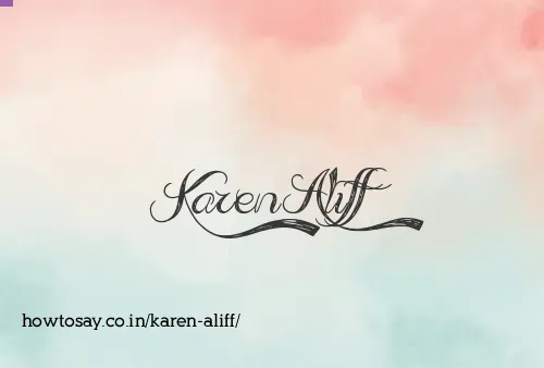 Karen Aliff
