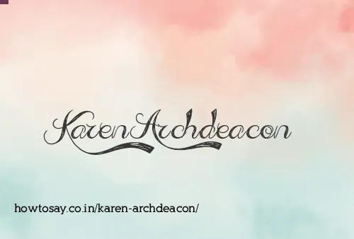Karen Archdeacon