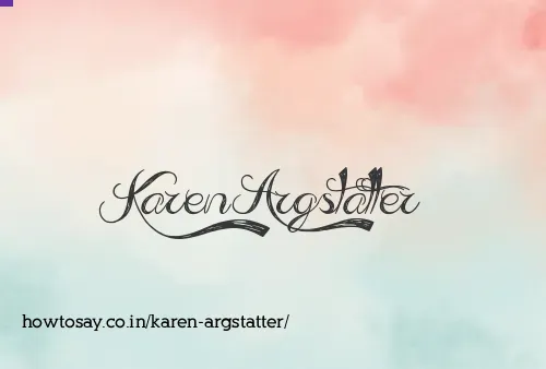 Karen Argstatter