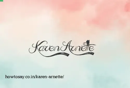 Karen Arnette