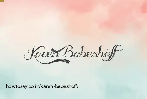 Karen Babeshoff