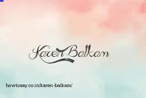 Karen Balkam