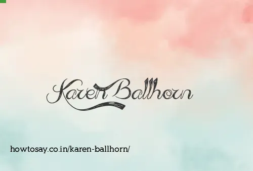 Karen Ballhorn