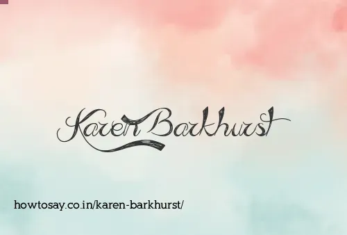 Karen Barkhurst