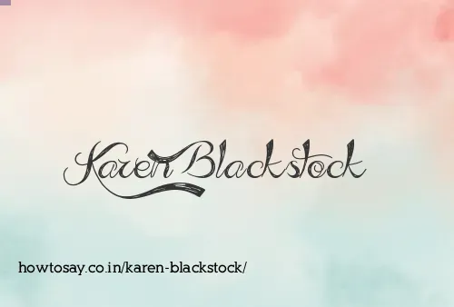 Karen Blackstock