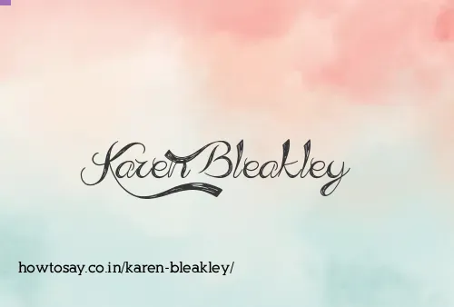 Karen Bleakley