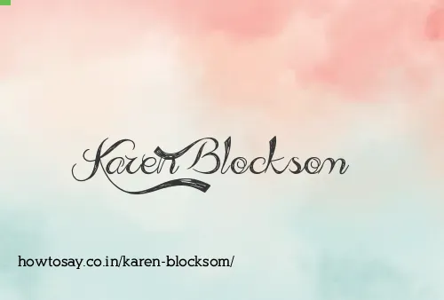Karen Blocksom