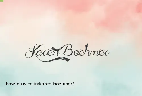 Karen Boehmer