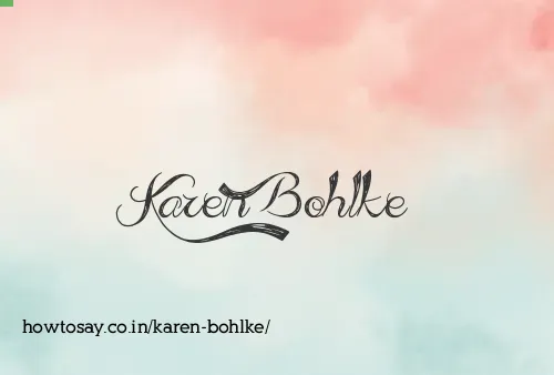 Karen Bohlke