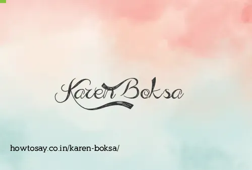 Karen Boksa