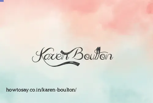 Karen Boulton