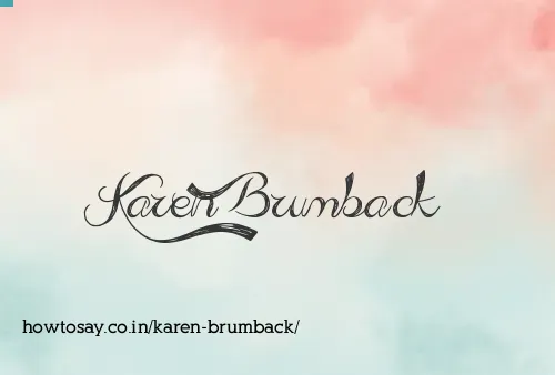 Karen Brumback