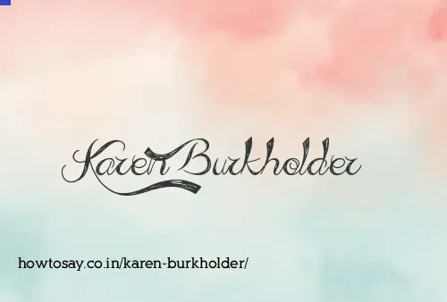 Karen Burkholder