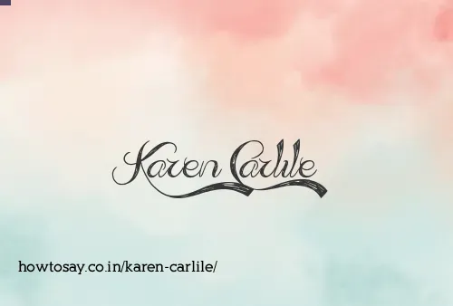 Karen Carlile