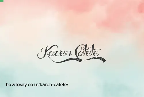 Karen Catete